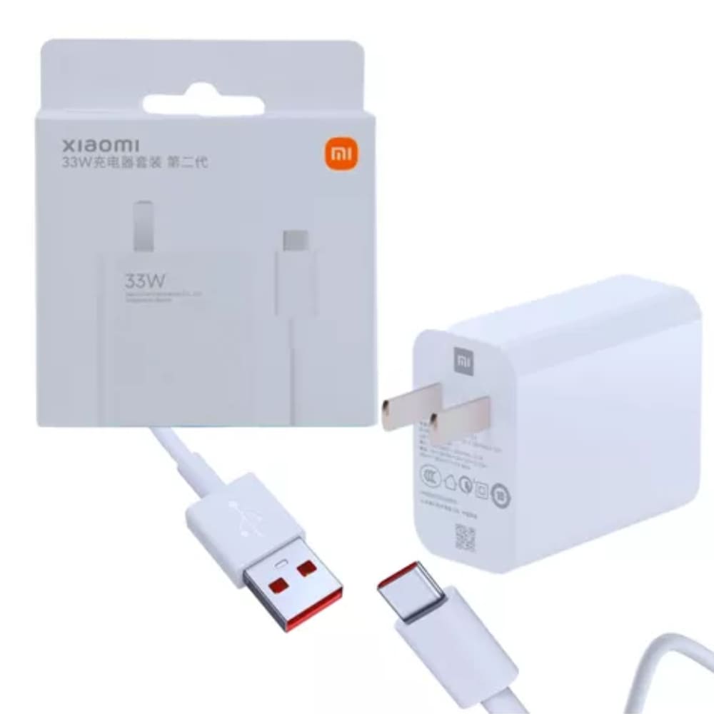 Cargador Xiaomi 33W Charging Combo (Type-A)