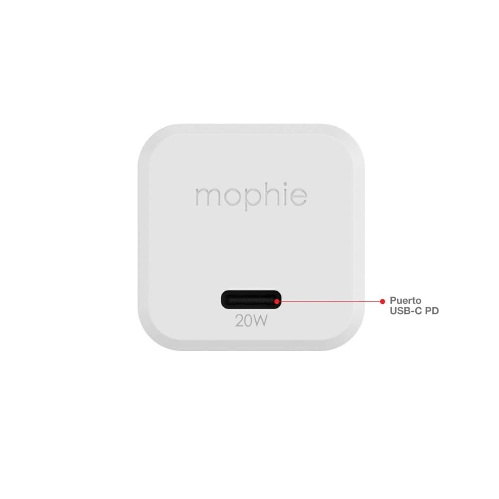 Mophie Cargador 20W USB-C PD Wall Charger